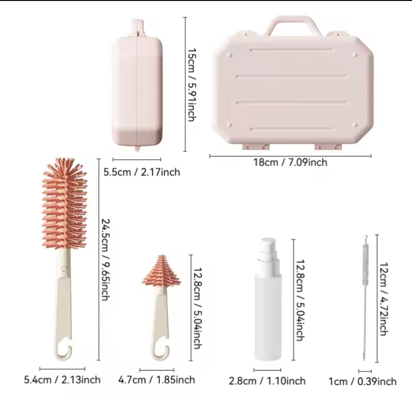 Cepillo Limpiabiberones 3 en 1 | Limpieza Profunda sin Esfuerzo